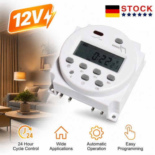 Timer digitale lcd 12v - timer,